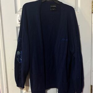 Elegant Navy Blue Women's Cardigan Ravenclaw sz 2X